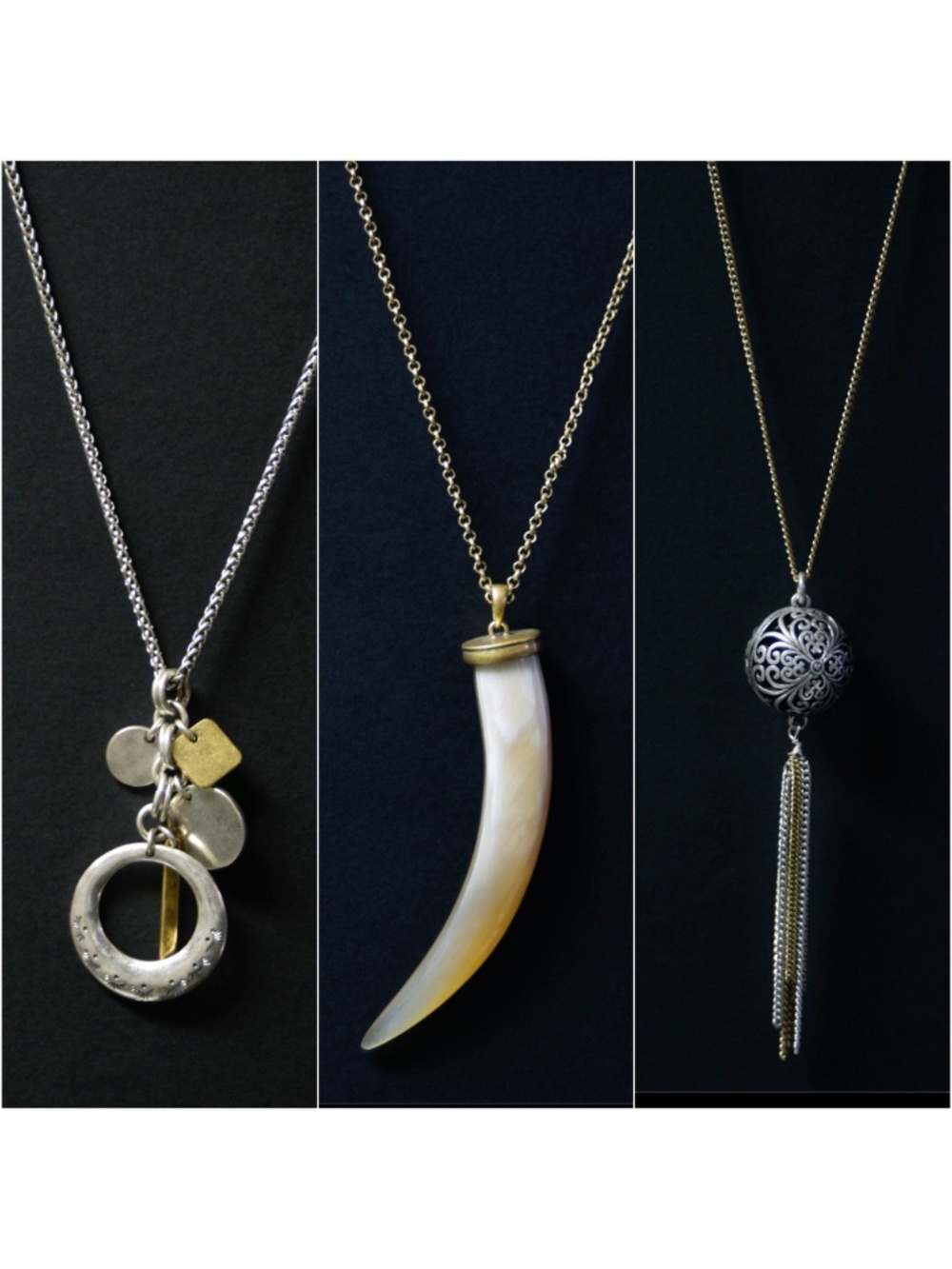 LUCKY BRAND Lot of 3 Necklaces